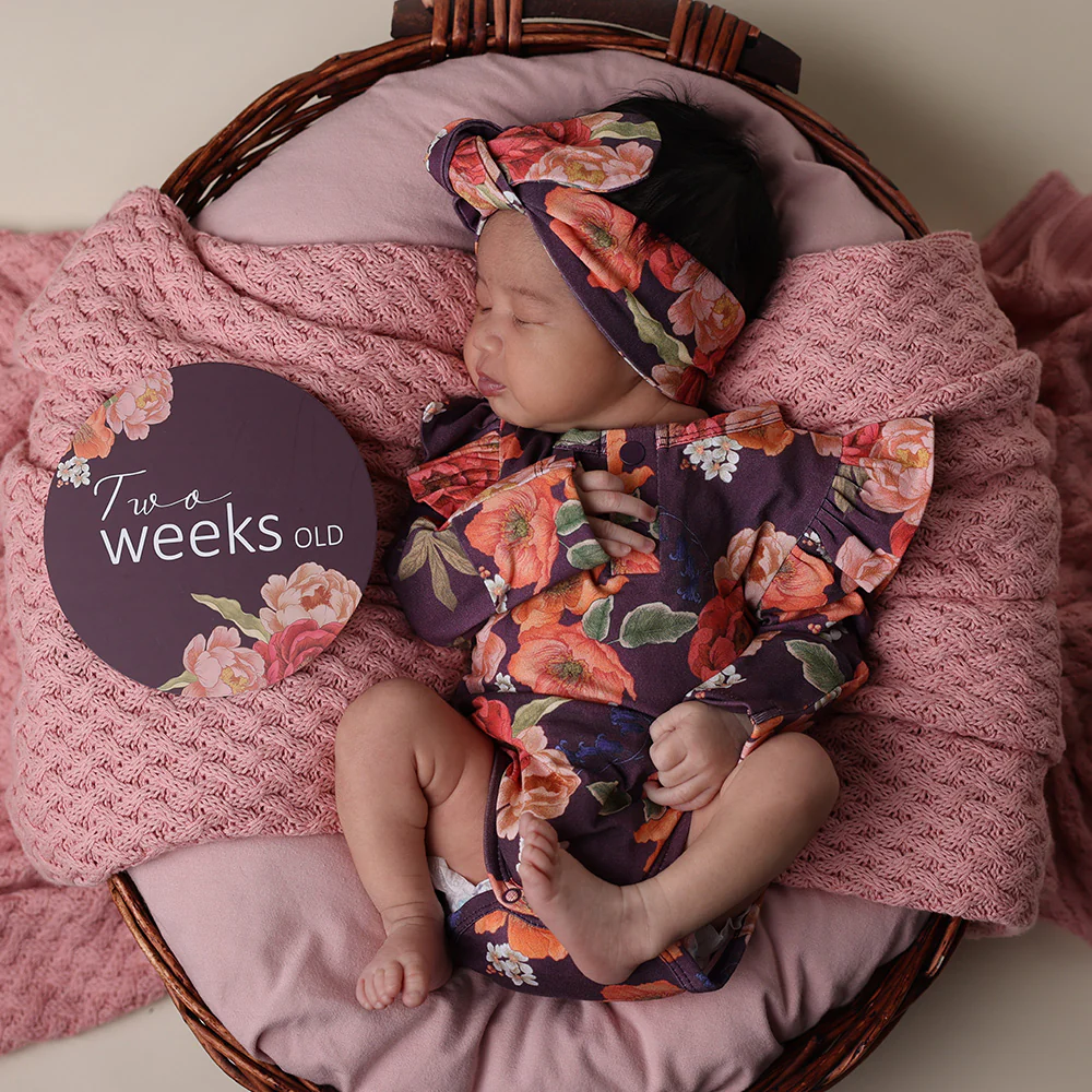 Sienna Long Sleeve Organic Bodysuit with Frill - Image 9