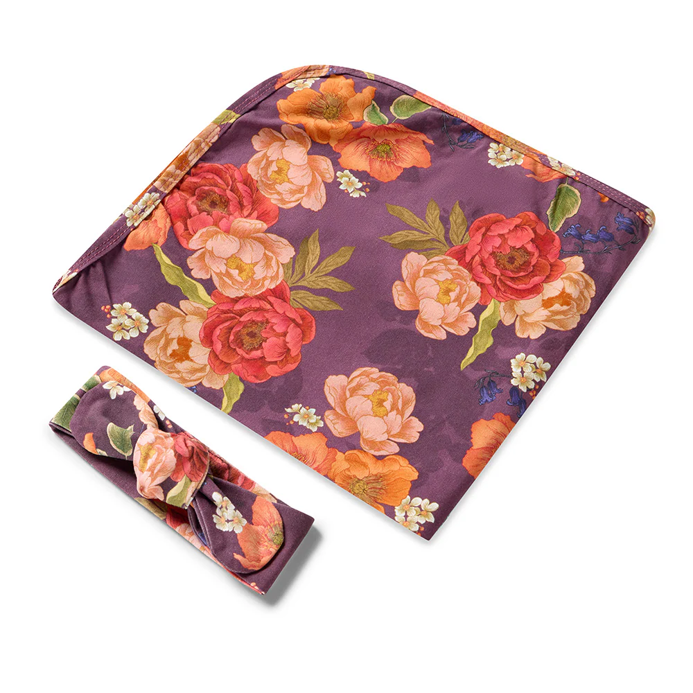 Sienna Organic Jersey Wrap & Topknot Set - Image 2