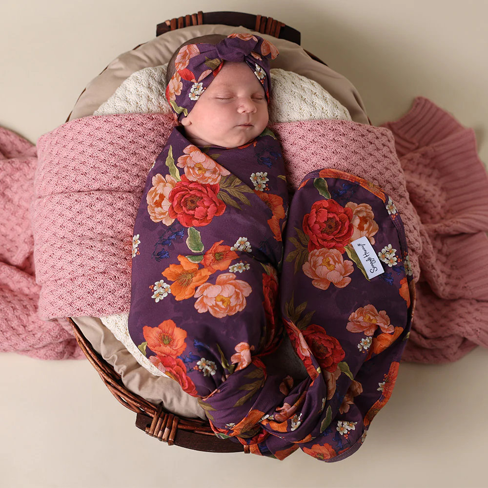 Sienna Organic Jersey Wrap & Topknot Set - Image 3