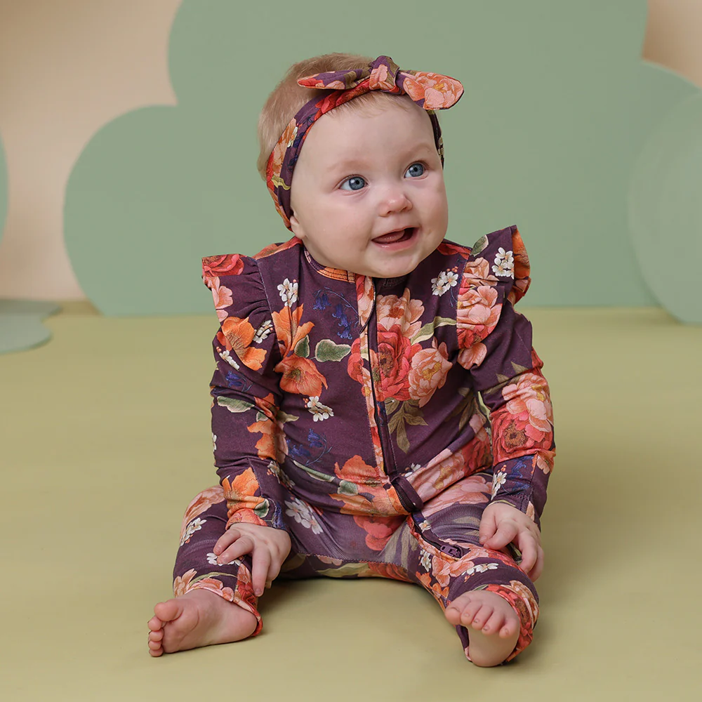Sienna Organic Snugglesuit Convertible Romper with Frill - Image 5