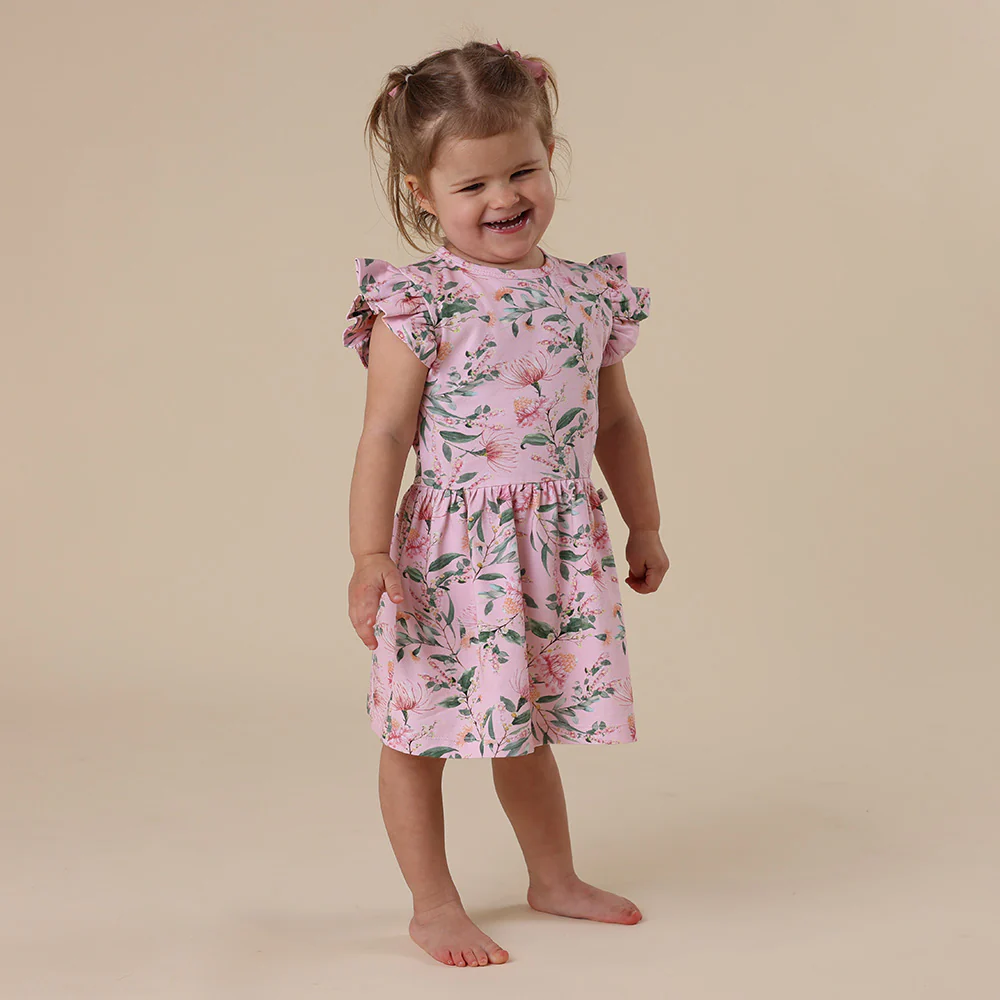 Pink Wattle Short Sleeve Organic Dress - Image 6
