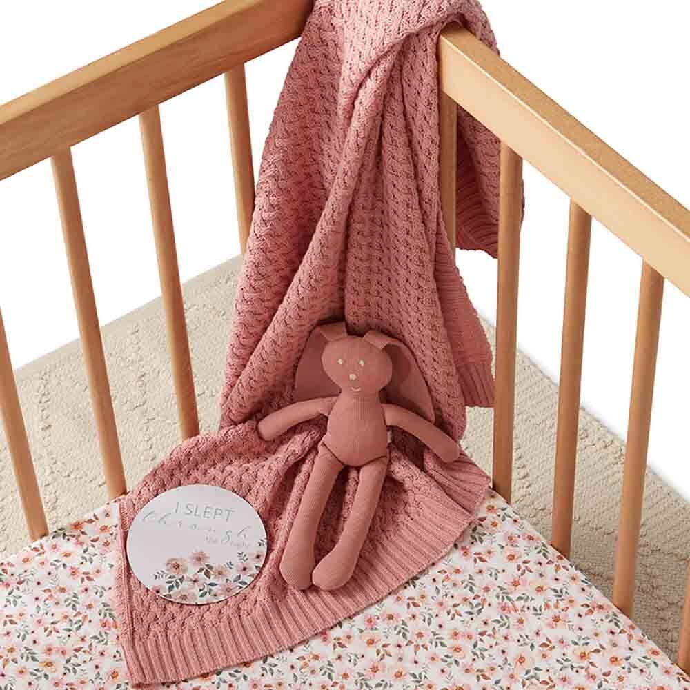 Spring Floral Organic Fitted Cot Sheet - Image 4