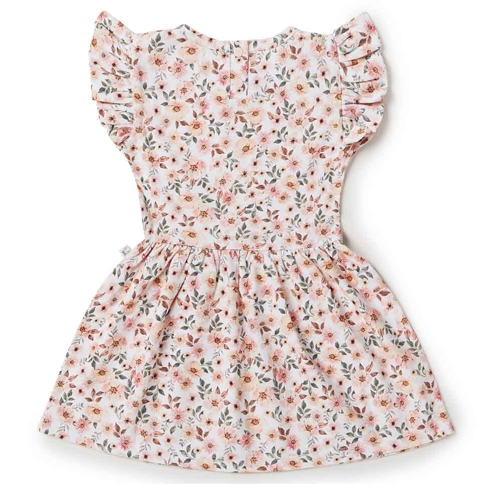 Spring Floral Short Sleeve Organic Dress - Image 14