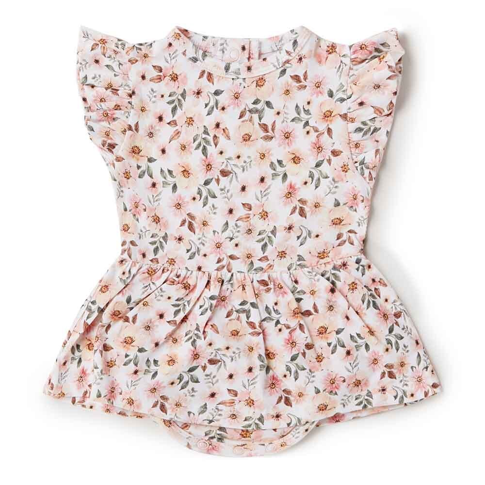 Spring Floral Short Sleeve Organic Dress - Image 2