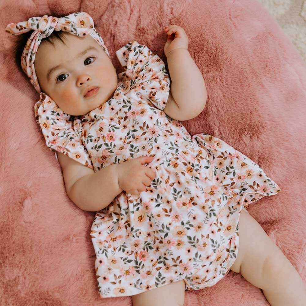 Spring Floral Short Sleeve Organic Dress - Image 3