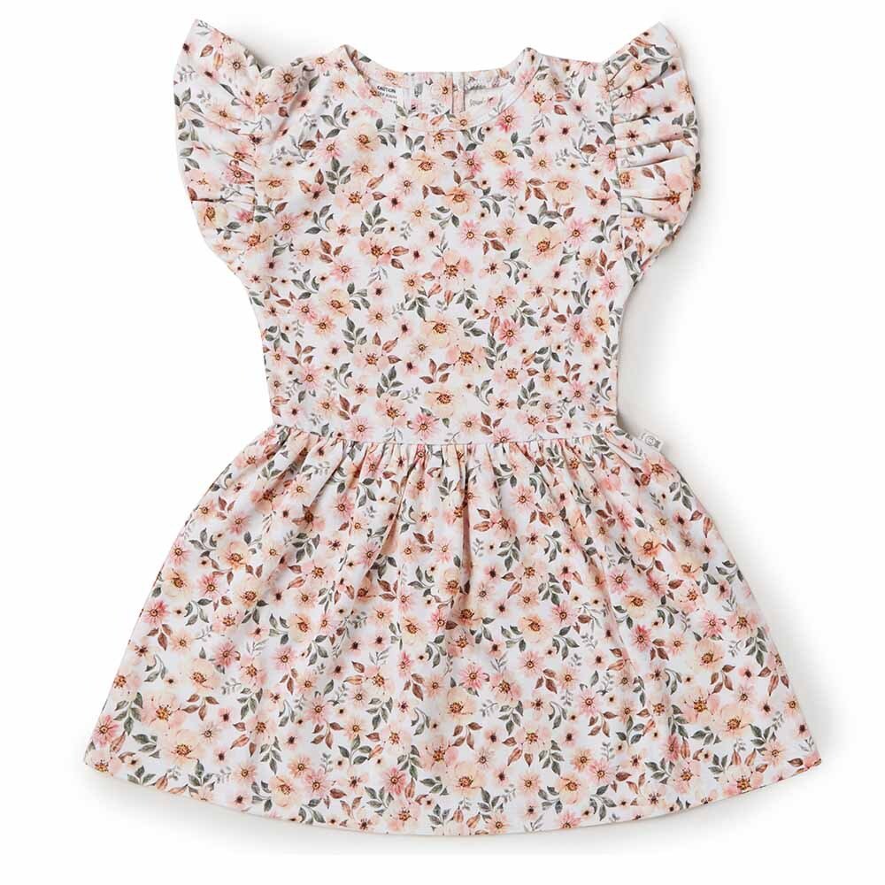 Spring Floral Short Sleeve Organic Dress - Image 9