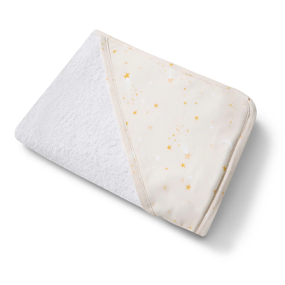 Stardust Organic Baby Towel & Wash Cloth Set - Image 3