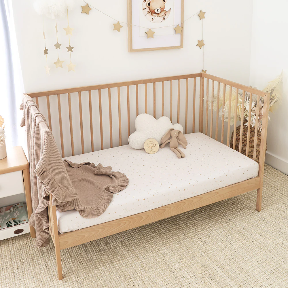 Stardust Organic Fitted Cot Sheet