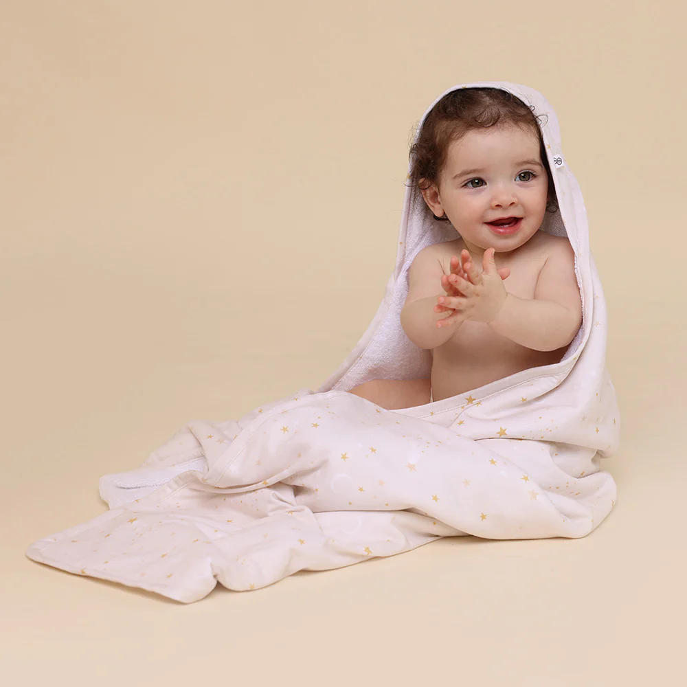 Stardust Organic Hooded Baby Towel - Image 3