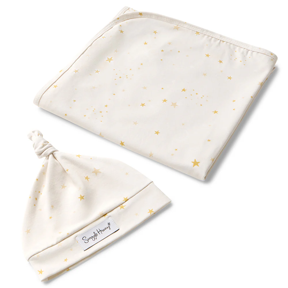 Stardust Organic Jersey Wrap & Beanie Set - Image 2