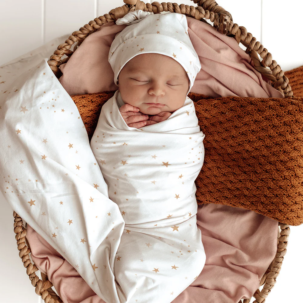 Stardust Organic Jersey Wrap & Beanie Set - Image 3