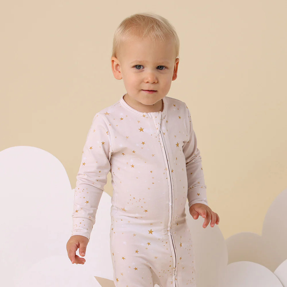 Stardust Organic Snuggle Sleepsuit Zip Footie - Image 11