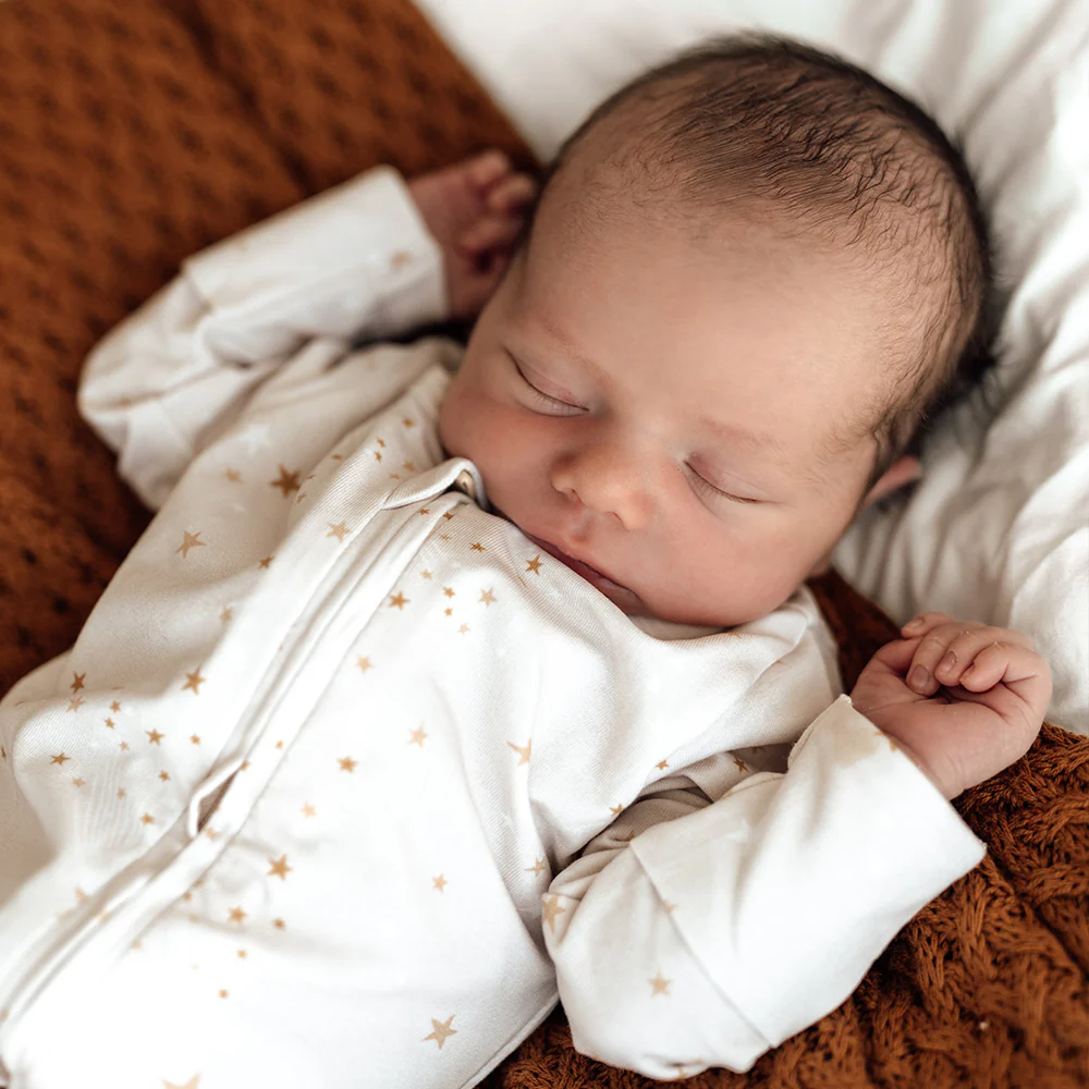 Stardust Organic Snuggle Sleepsuit Zip Footie - Image 12