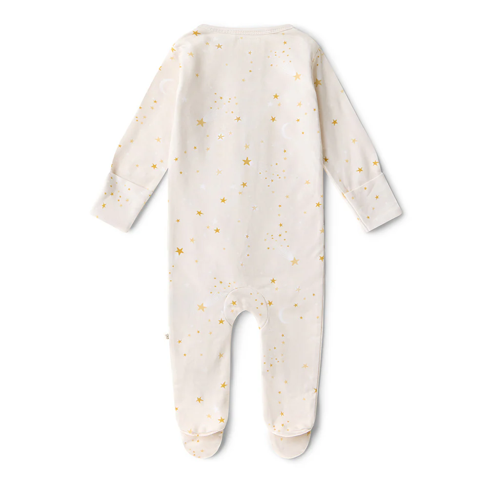 Stardust Organic Snuggle Sleepsuit Zip Footie - Image 15