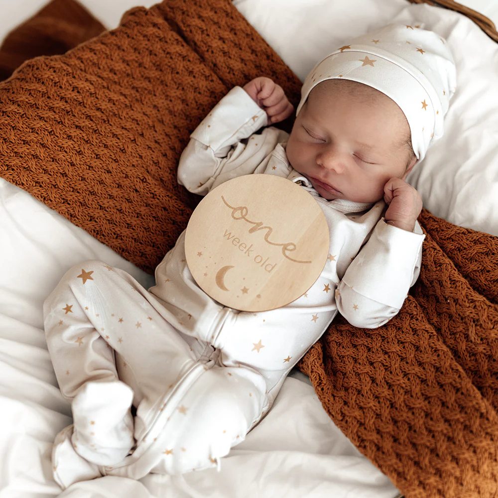 Stardust Organic Snuggle Sleepsuit Zip Footie - Image 9