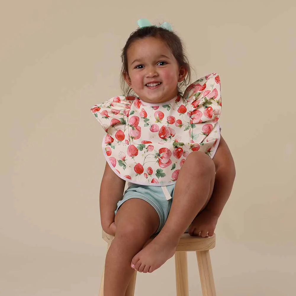 Strawberry Frill Snuggle Bib - Image 5