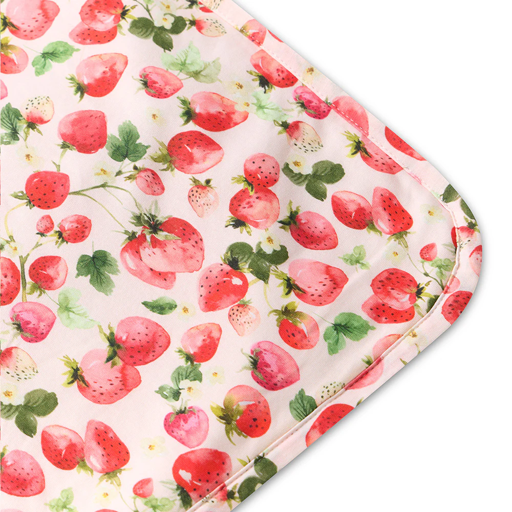 Strawberry Organic Baby Towel & Wash Cloth Set - Image 8