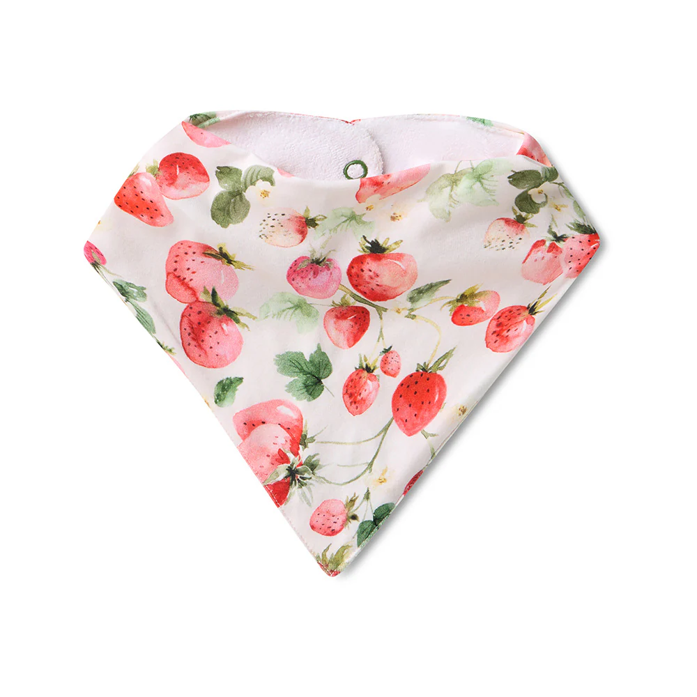 Strawberry Organic Dribble Bib - Image 2