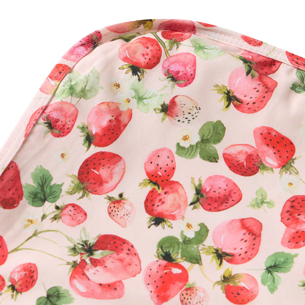 Strawberry Organic Jersey Wrap & Topknot Set - Image 6