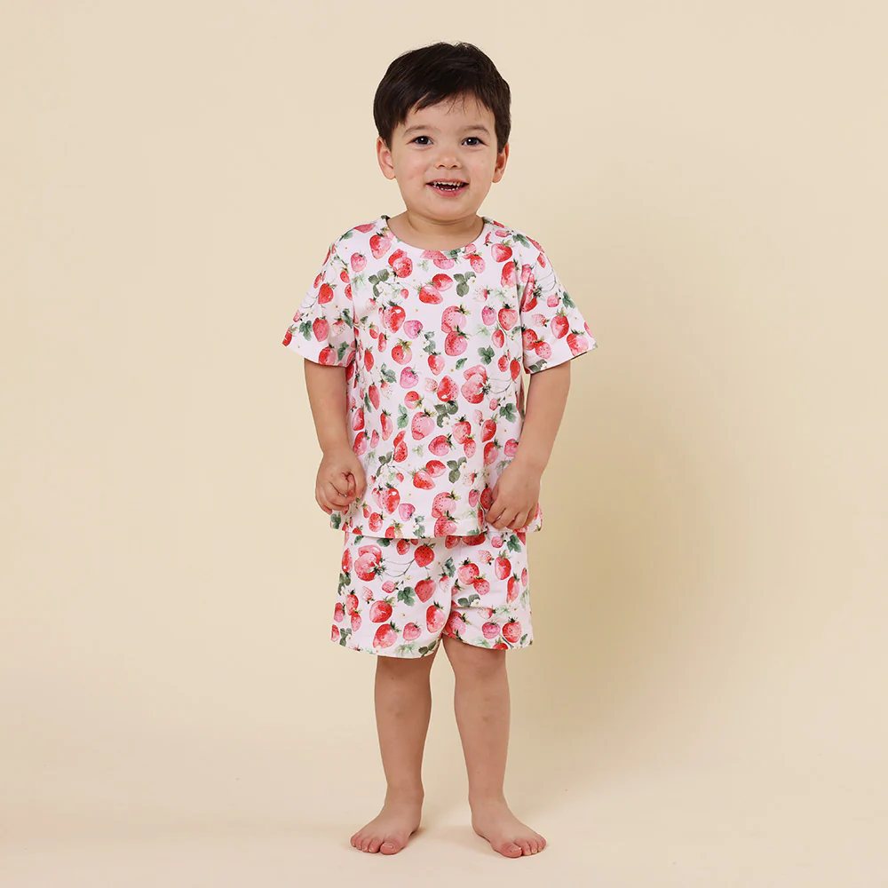 Strawberry Organic Kids PJ Set - Image 3