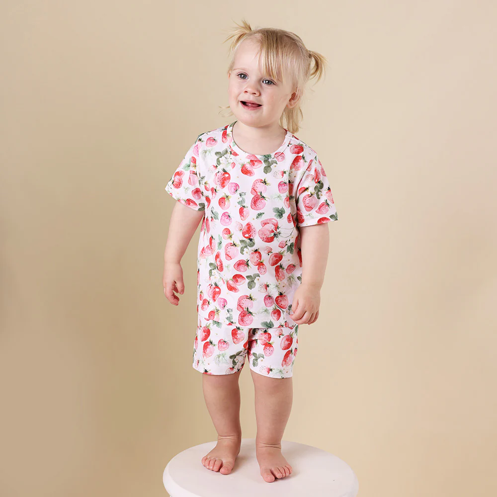 Strawberry Organic Kids PJ Set - Image 6