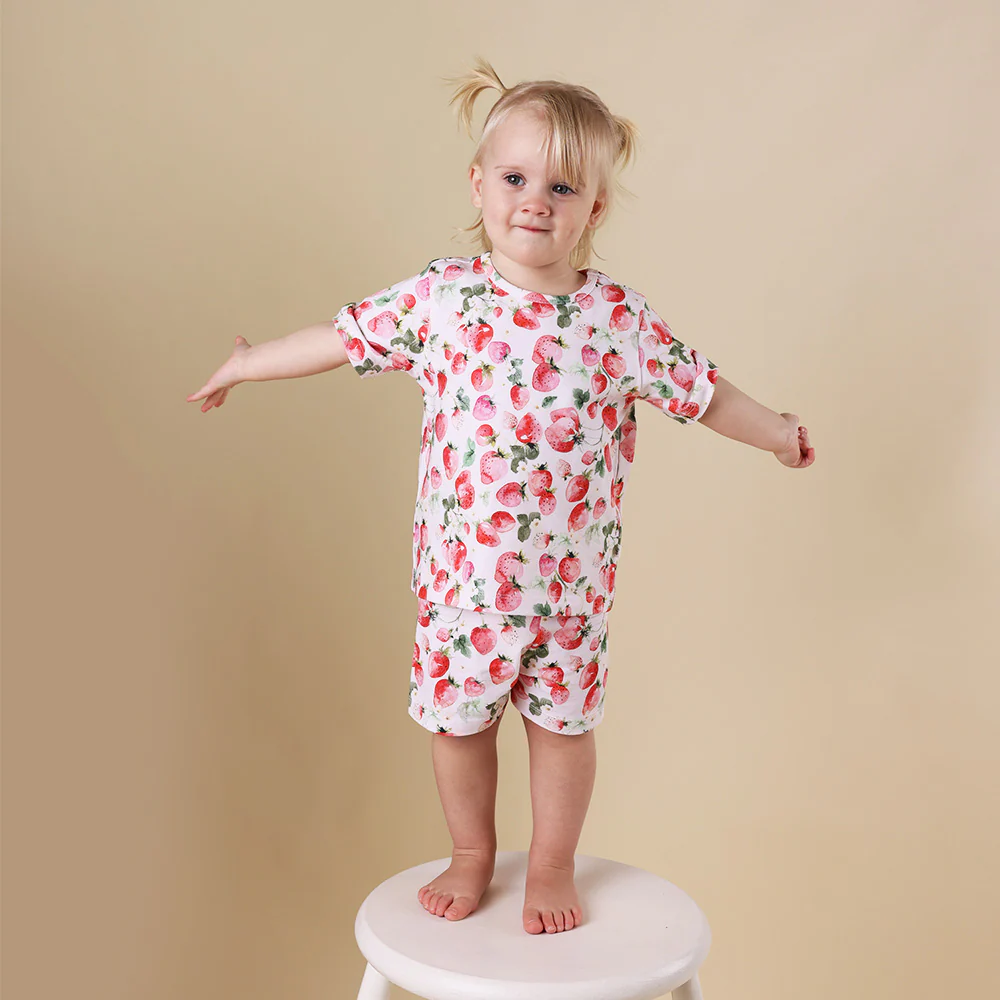Strawberry Organic Kids PJ Set - Image 7