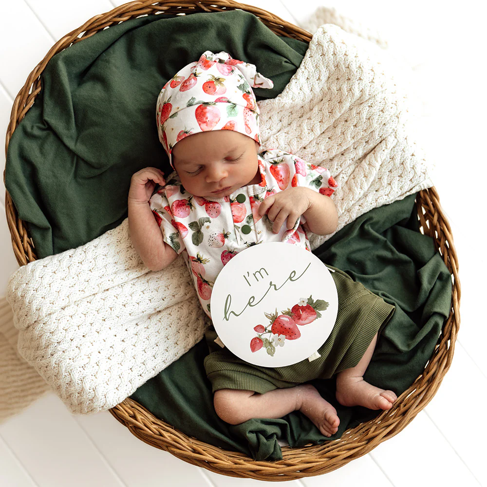 Strawberry Organic Knotted Beanie - Image 3