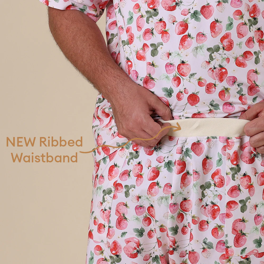 Strawberry Organic Mens PJ Set - Image 3