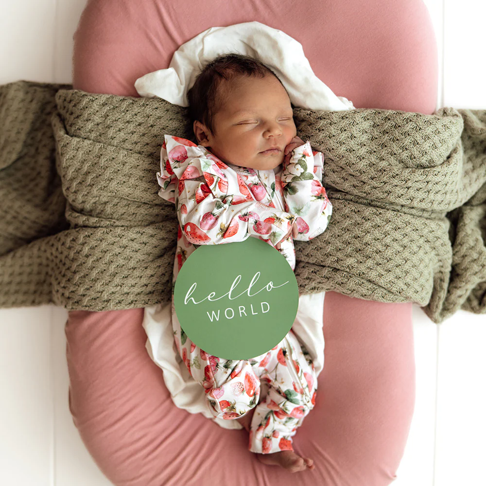 Strawberry Organic Snugglesuit Convertible Romper - Image 9
