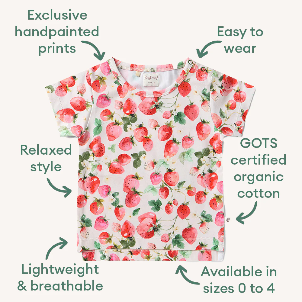 Strawberry Organic T-Shirt - Image 4