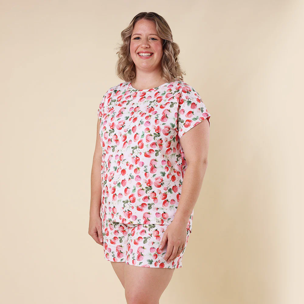 Strawberry Organic Womens PJ Set - Image 4