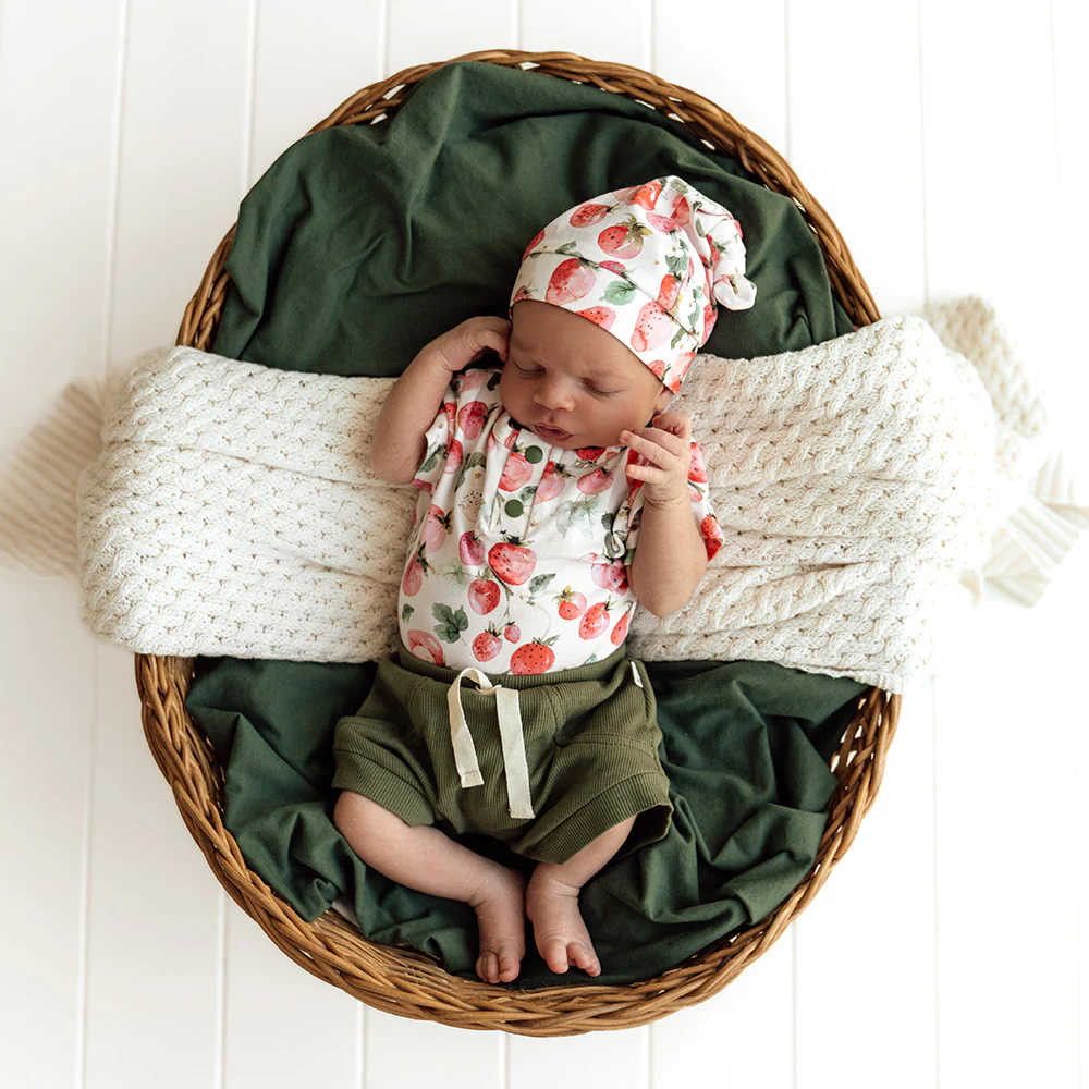 Strawberry Short Sleeve Organic Bodysuit - Image 12