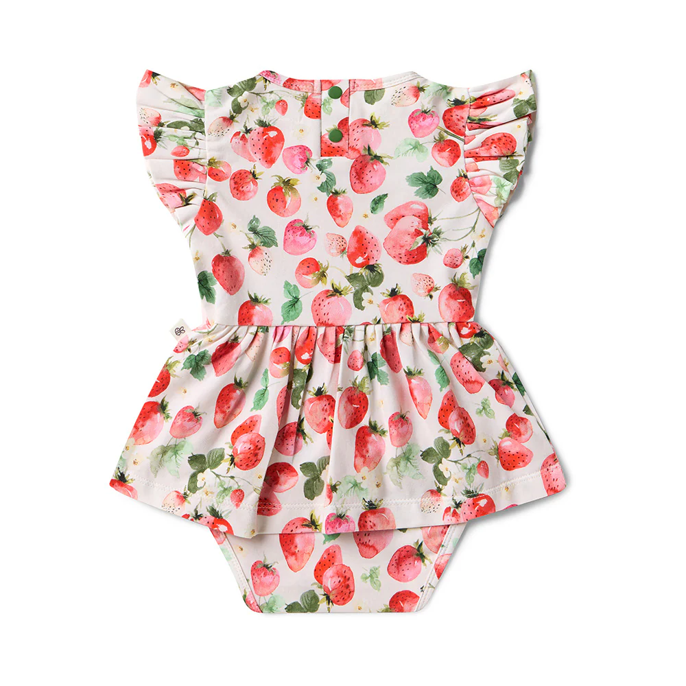 Strawberry Short Sleeve Organic Dress - Image 10