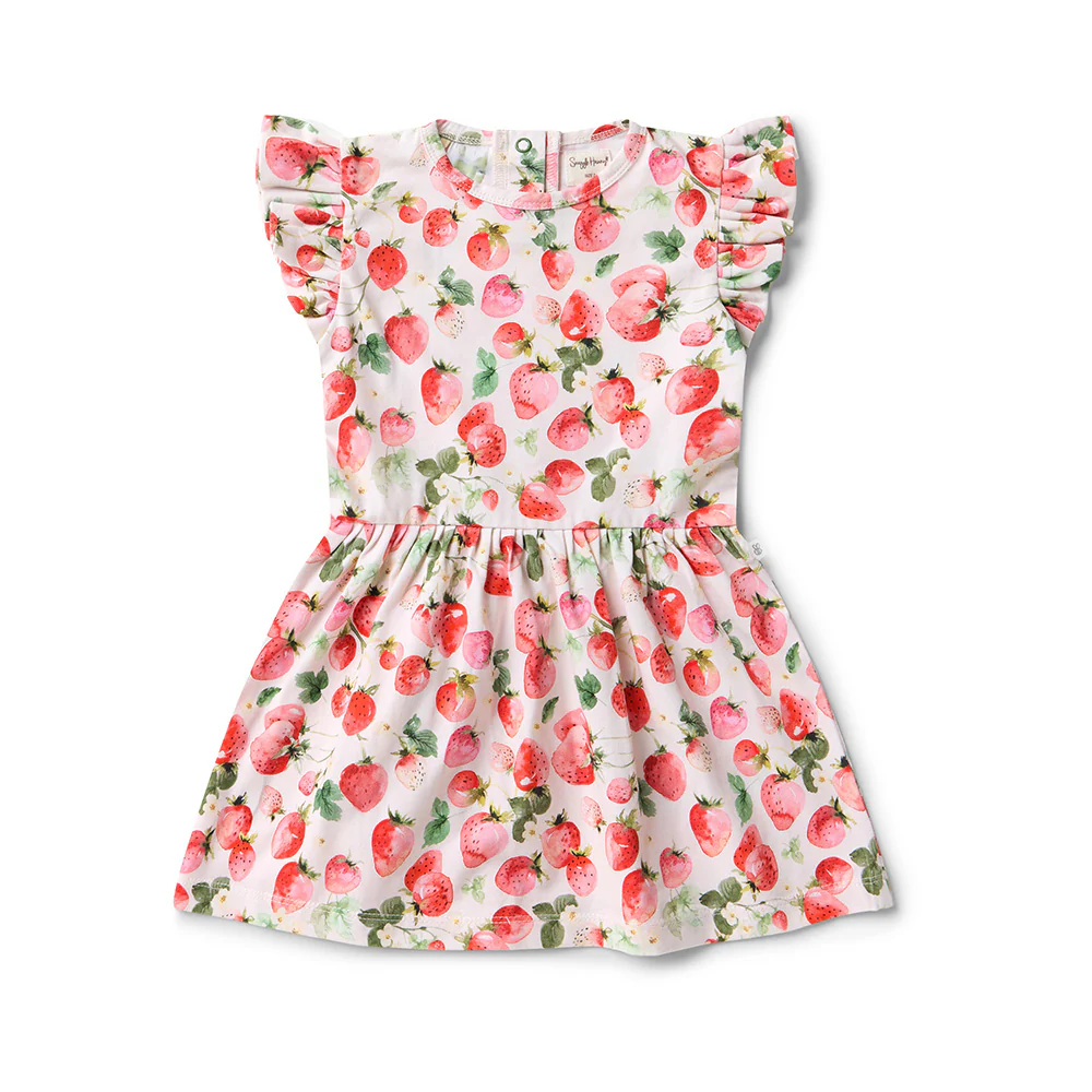 Strawberry Short Sleeve Organic Dress - Image 12