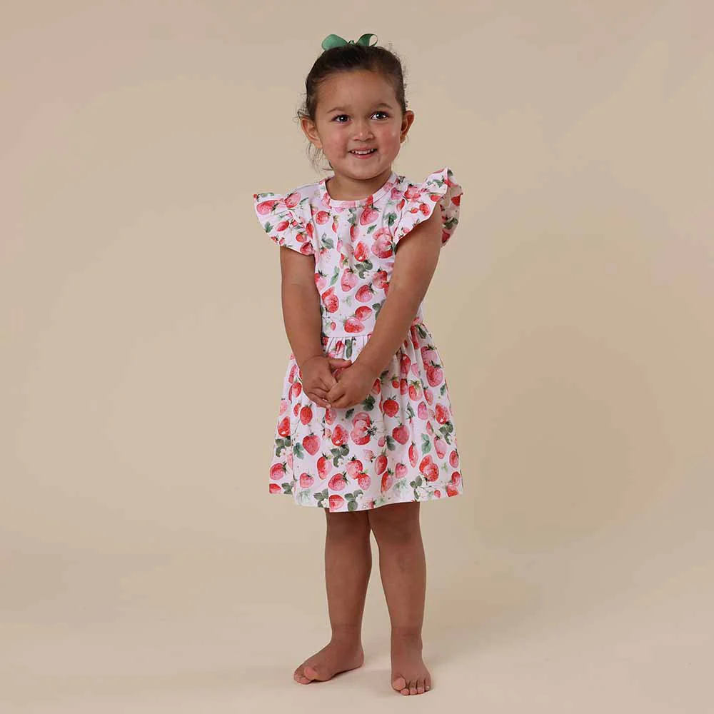 Strawberry Short Sleeve Organic Dress - Image 14