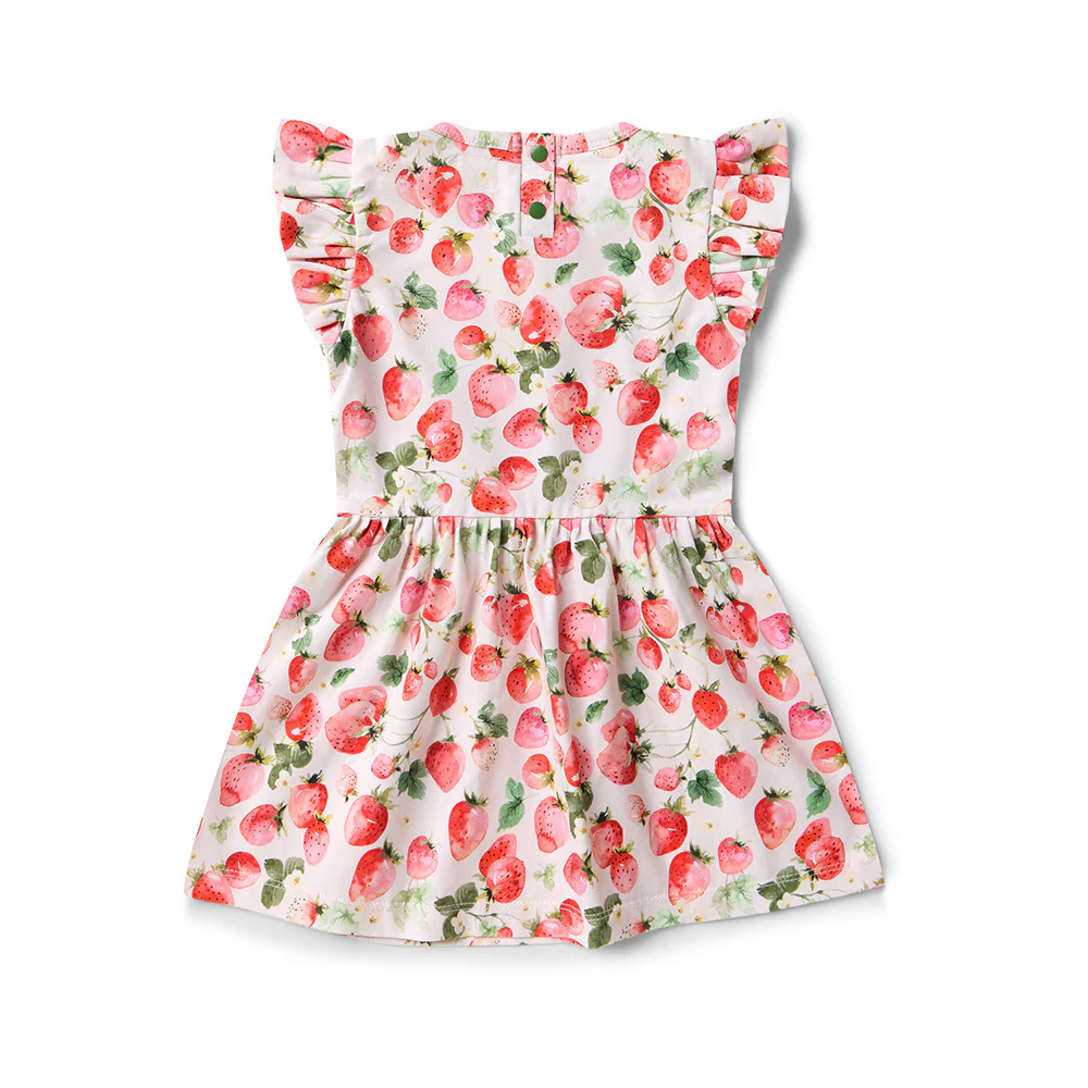 Strawberry Short Sleeve Organic Dress - Image 15