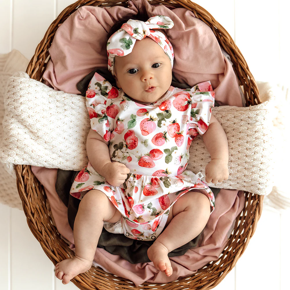 Strawberry Short Sleeve Organic Dress - Image 3