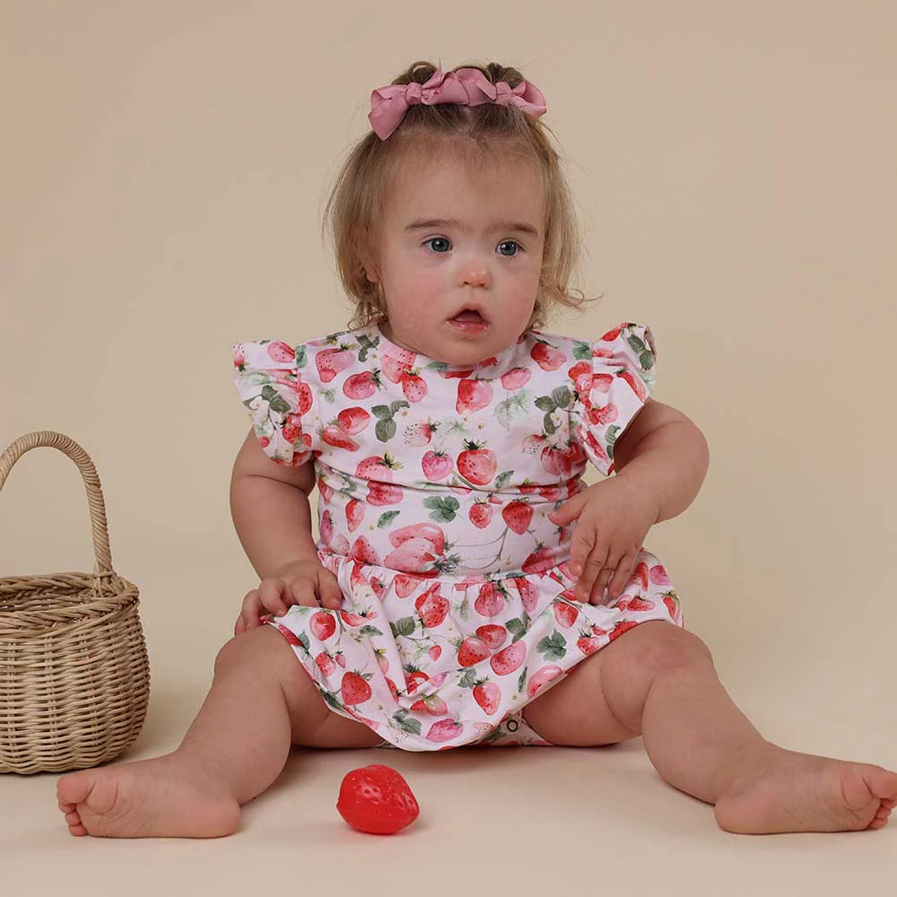 Strawberry Short Sleeve Organic Dress - Image 6