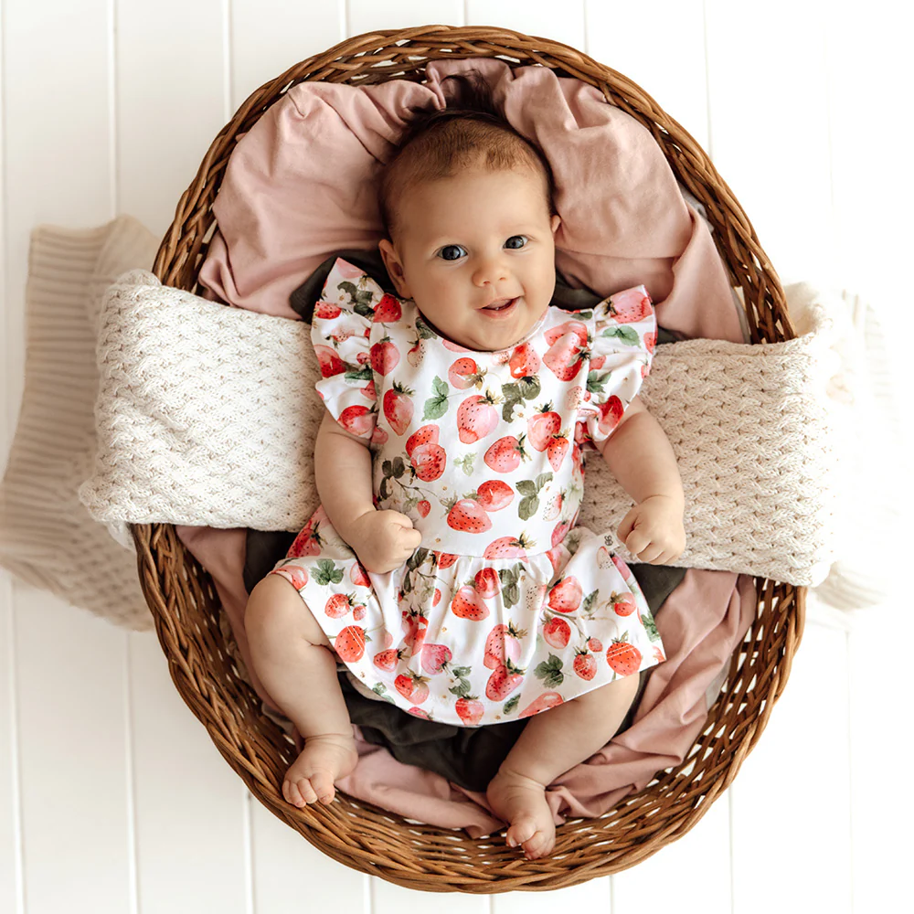Strawberry Short Sleeve Organic Dress - Image 7