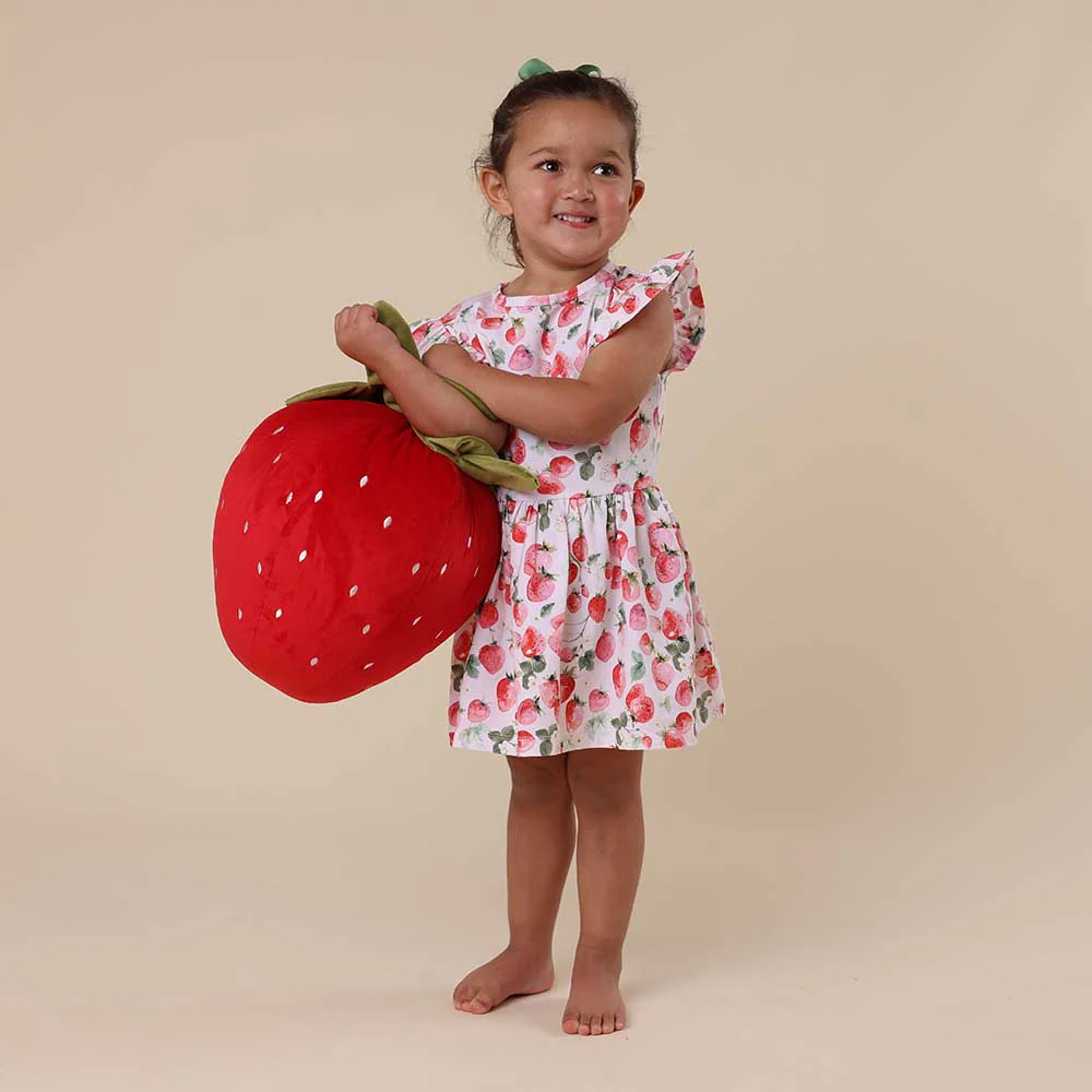 Strawberry Short Sleeve Organic Dress - Image 8