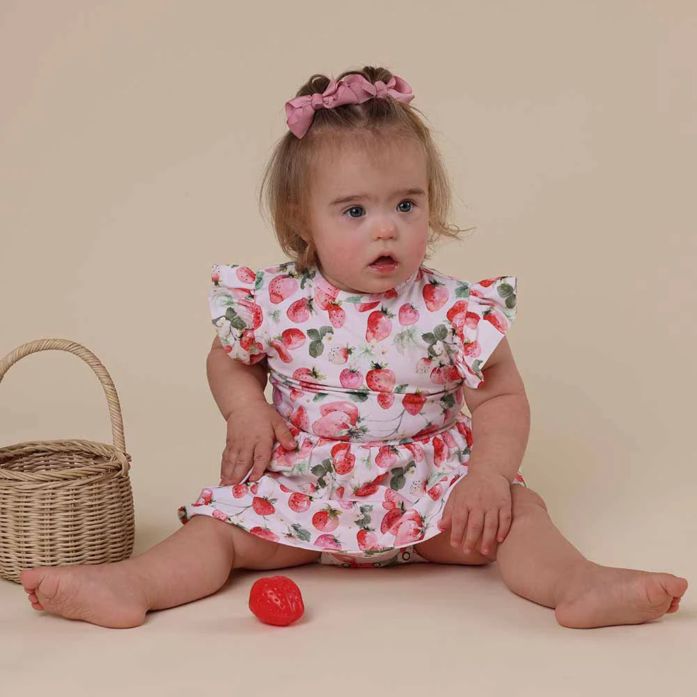 Strawberry Short Sleeve Organic Dress - Image 9