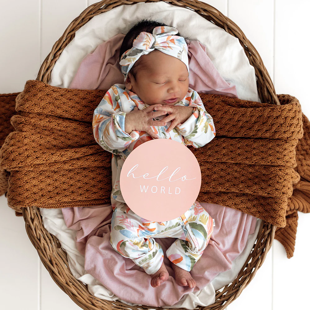 Summer Palm Organic Snugglesuit Convertible Romper - Image 13