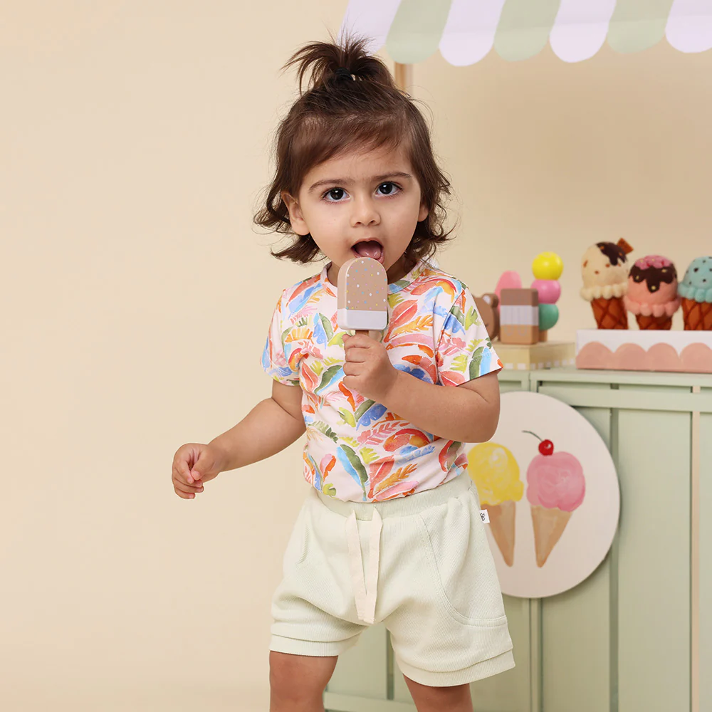 Summer Palm Short Sleeve Organic Bodysuit - Image 17