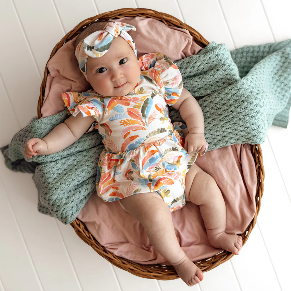 Summer Palm Short Sleeve Organic Dress - Image 14