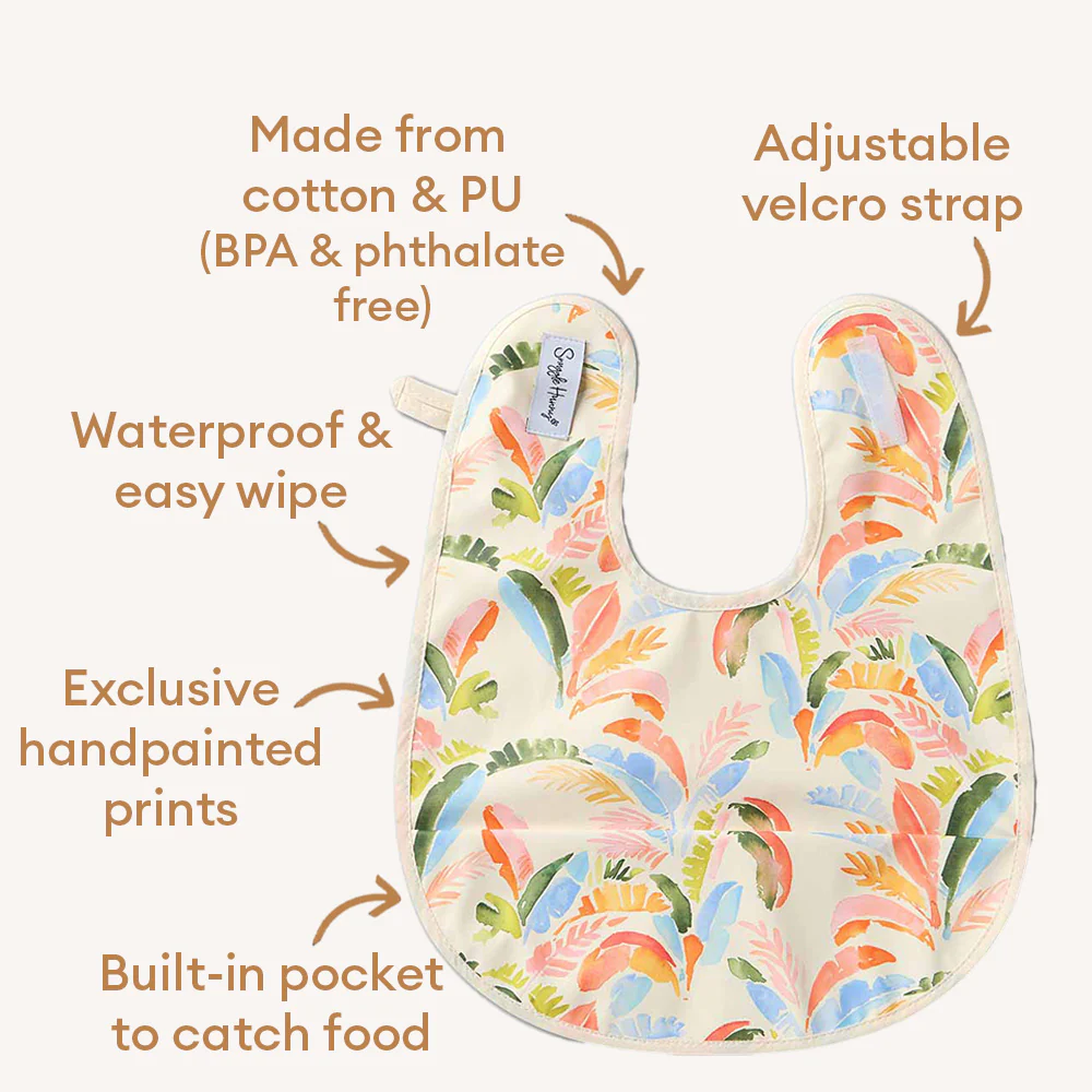 Summer Palm Snuggle Bib - Image 4