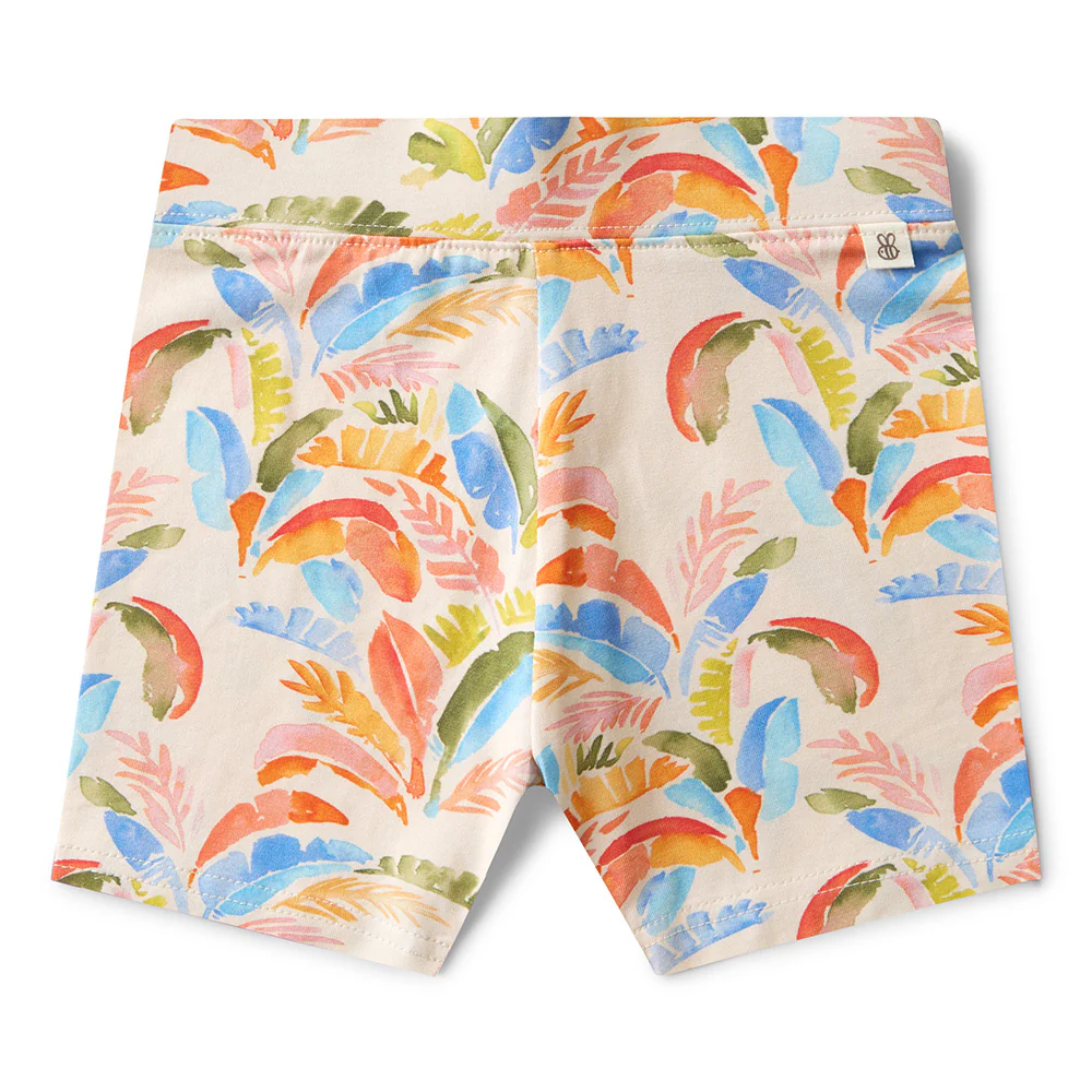 Summer Palm Organic Bike Shorts - Image 2