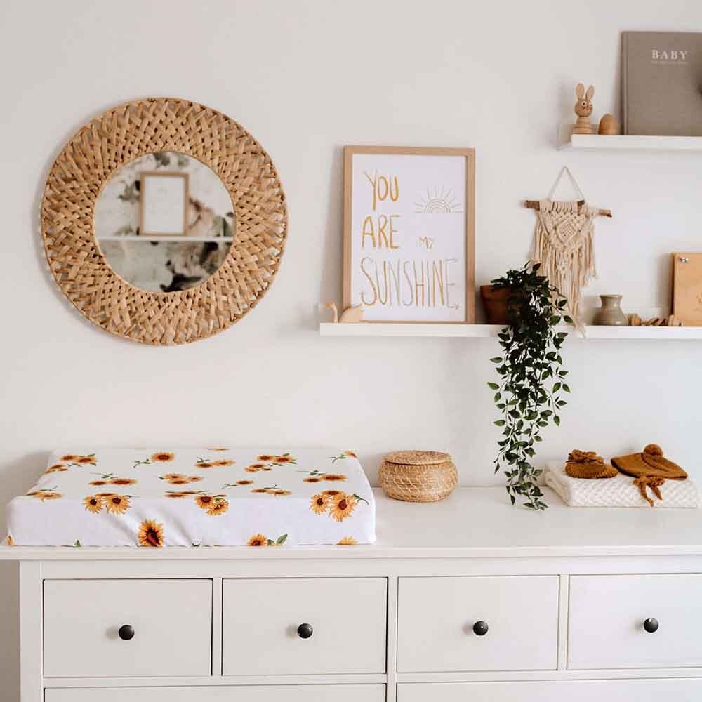 Sunflower Organic Bassinet Sheet / Change Pad Cover - Image 11