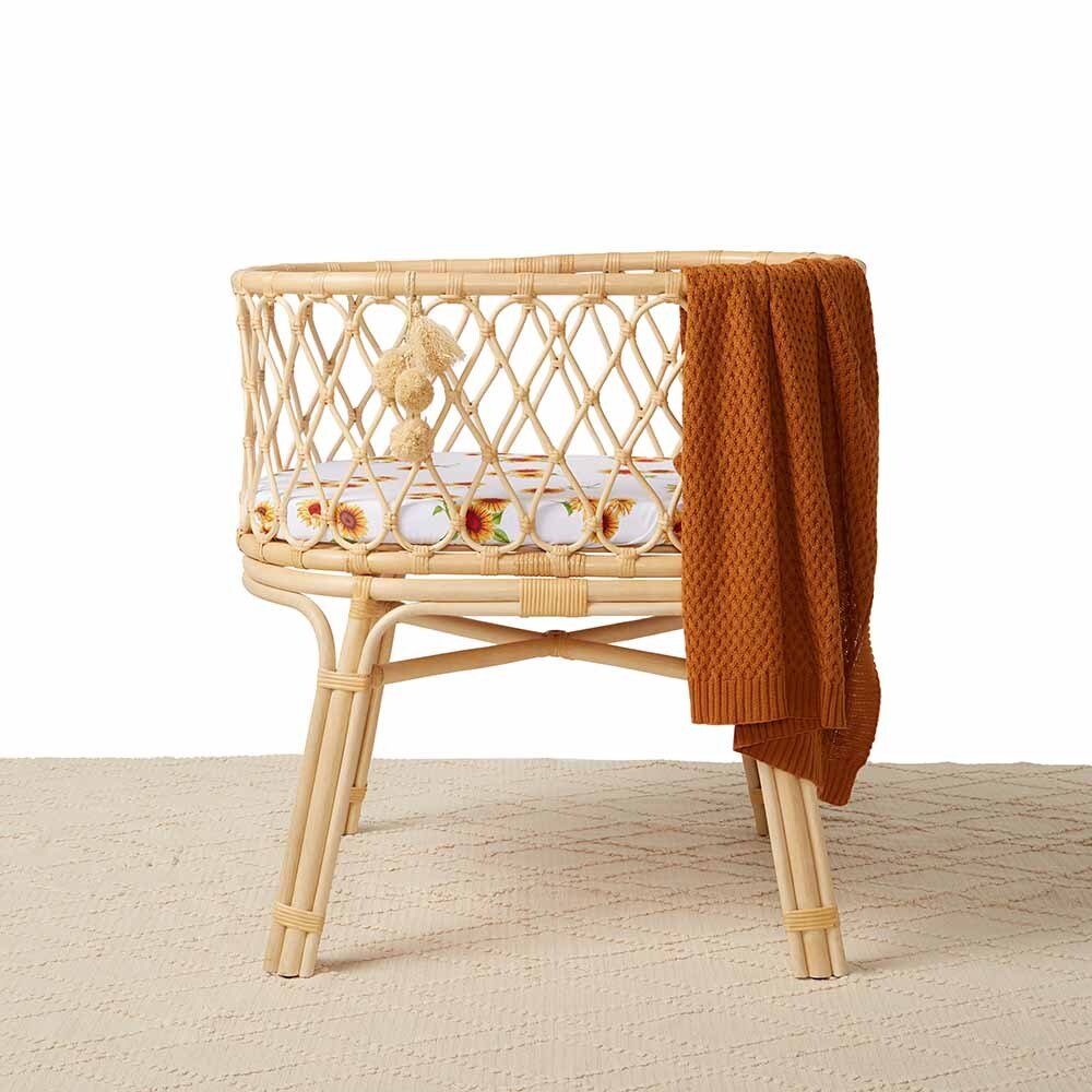 Sunflower Organic Bassinet Sheet / Change Pad Cover - Image 5