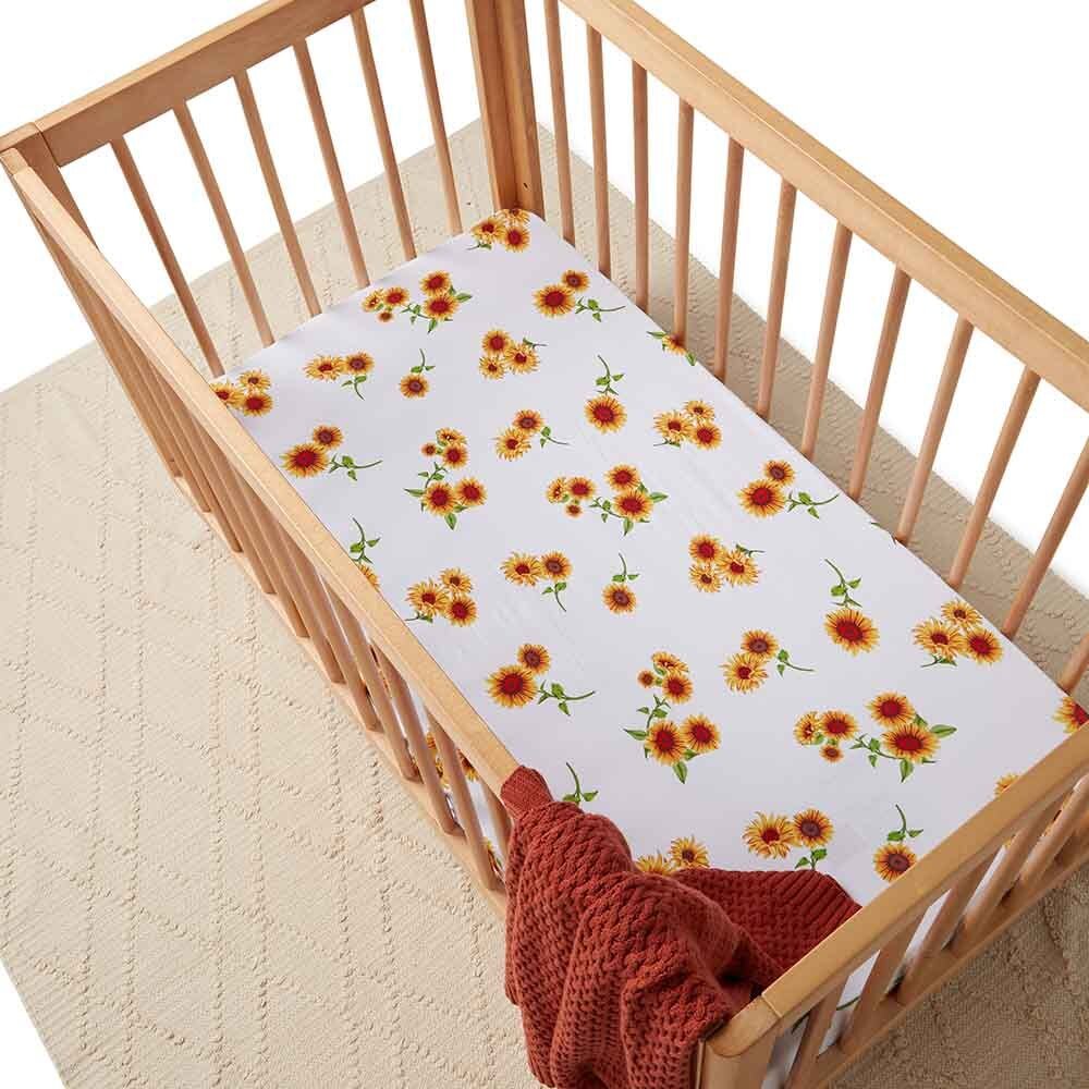 Sunflower Organic Fitted Cot Sheet - Image 3