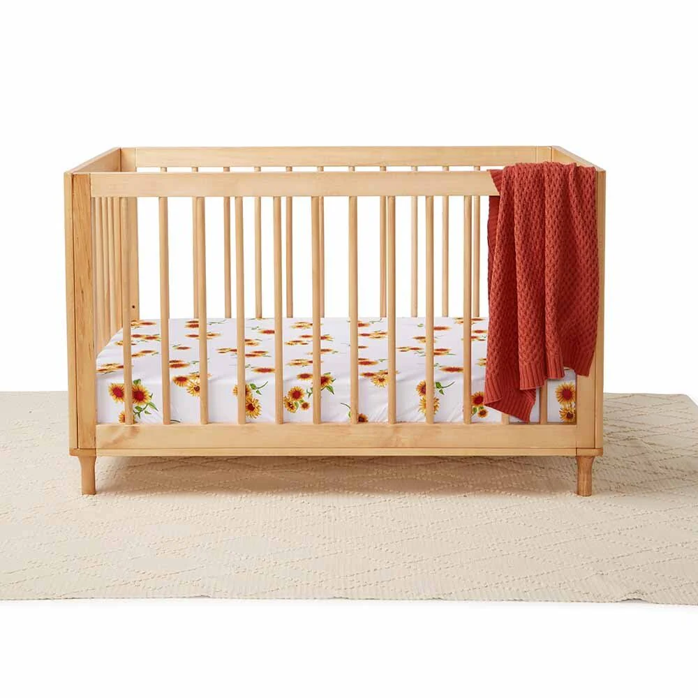 Sunflower Organic Fitted Cot Sheet - Image 4